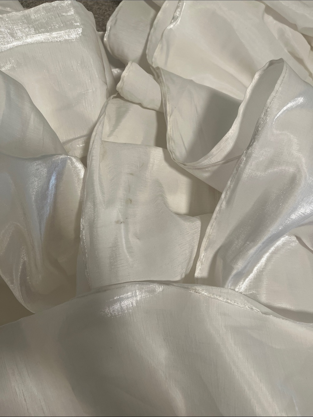 Selkie White Puff-Sleeve Ruffle Dress Gown - Picture 4 of 7